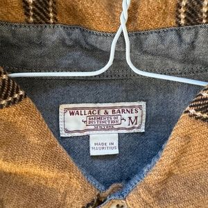 JCrew Wallace & Barnes Tan Heavyweight Flannel Workshirt - Size M